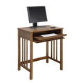 Pemberly Row Modern / Contemporary Desk in Caramel Wood Finish