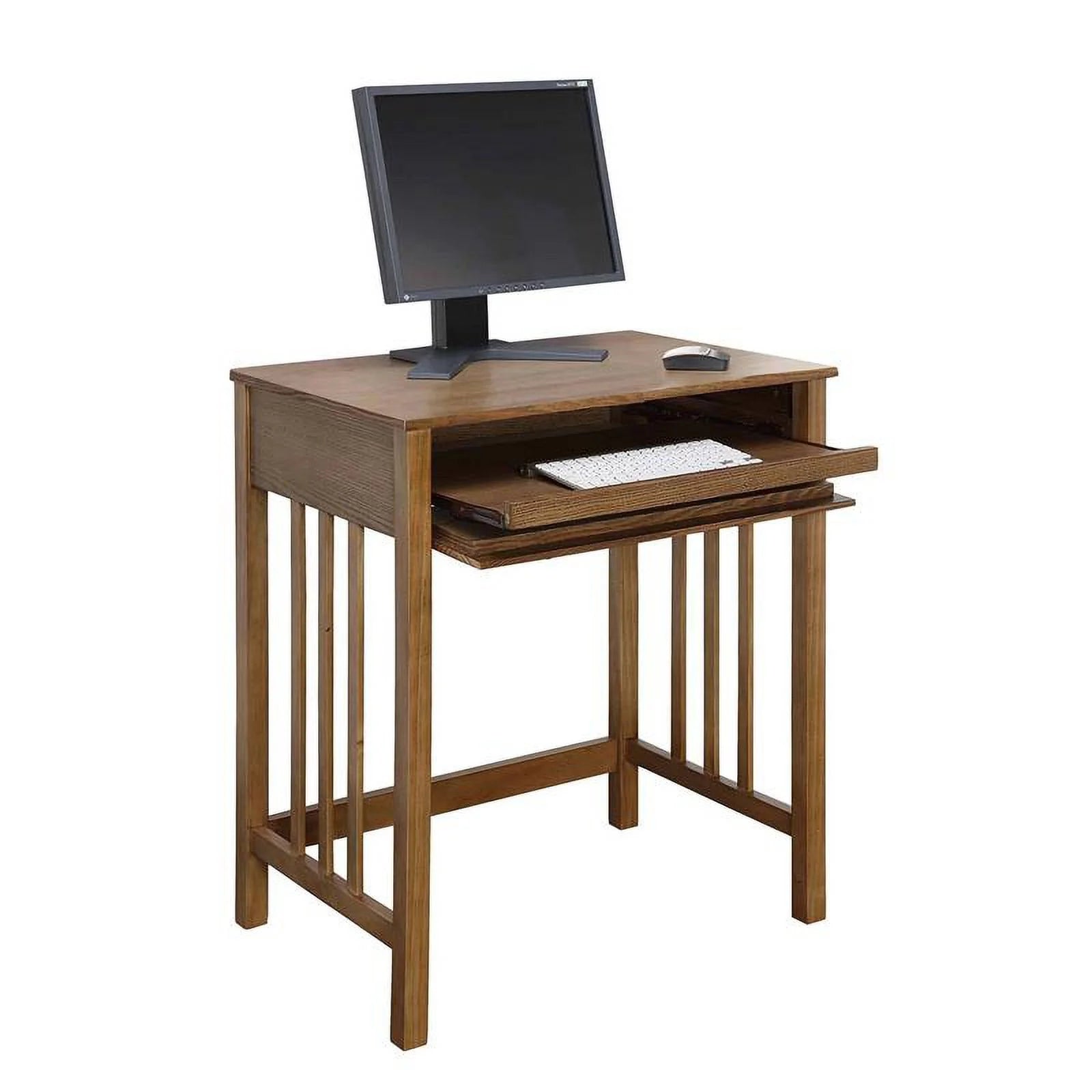 Pemberly Row Modern / Contemporary Desk in Caramel Wood Finish