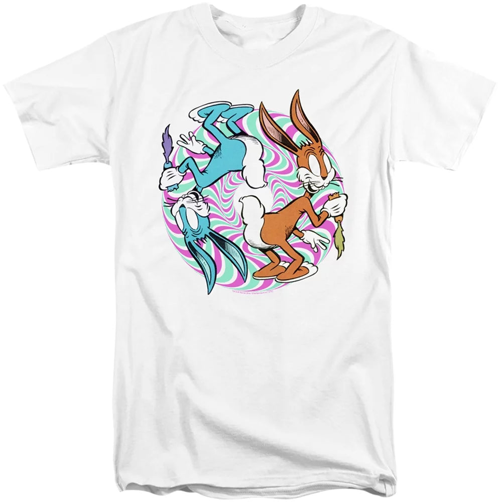 Looney Tunes Wacky Wabbit S/S Adult Tall 18/1 T-Shirt White