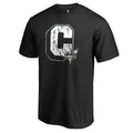 Men's Fanatics Branded Black Charlotte Hornets Letterman T-Shirt