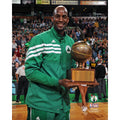 Kevin Garnett Boston Celtics Unsigned Posing With Red Auerbach Trophy Photograph