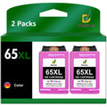 65XL Ink Cartridge for HP 65 Ink Cartridge for HP 65XL Printer Ink for HP AMP 100 120 HP DeskJet 3755 2655 3720 3722 3723 3752 3758 2652 2624 HP Envy 5055 5000 5070 5052 5014 (2 Color)