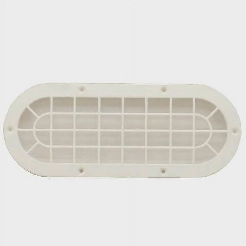 Crownline Boat Vent Grille Cover 35011 | Oval White Plastic
