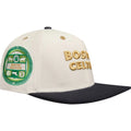 Men's Cream/Black Boston Celtics Album Cover Snapback Hat - OSFA