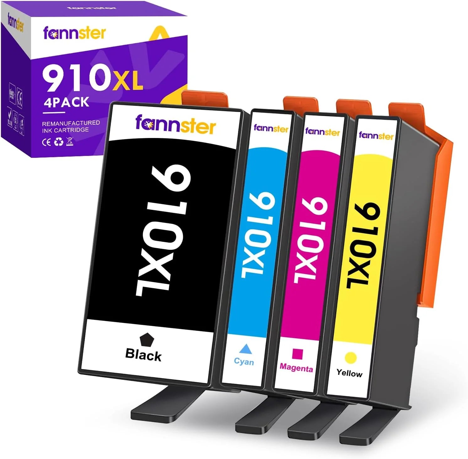 910XL Ink Cartridges Combo Pack for HP 910 XL Replacement Compatible with OfficeJet Pro 8020 8025 8028 8035 8030 8010