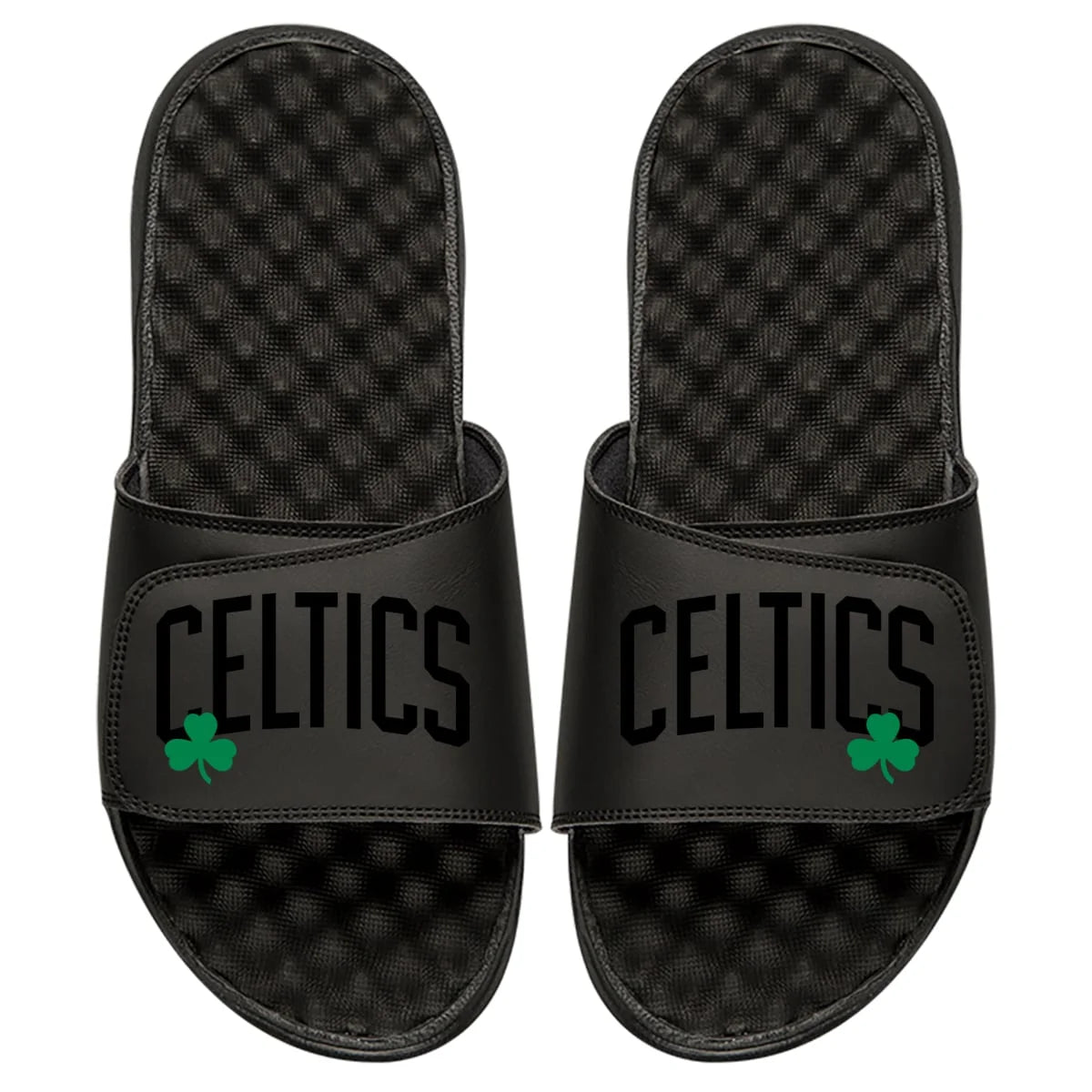 Youth ISlide Black Boston Celtics Tonal Pop Slide Sandals