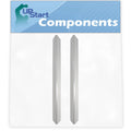 2-Pack BBQ Grill Heat Shield Plate Tent Replacement Parts for Weber 3740101 - Compatible Barbeque Stainless Steel Flame Tamer, Guard, Deflector, Flavorizer Bar, Vaporizer Bar, Burner Cover 24 1/2
