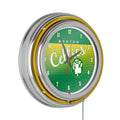 Boston Celtics Hardwood Classics NBA Chrome Neon Clock