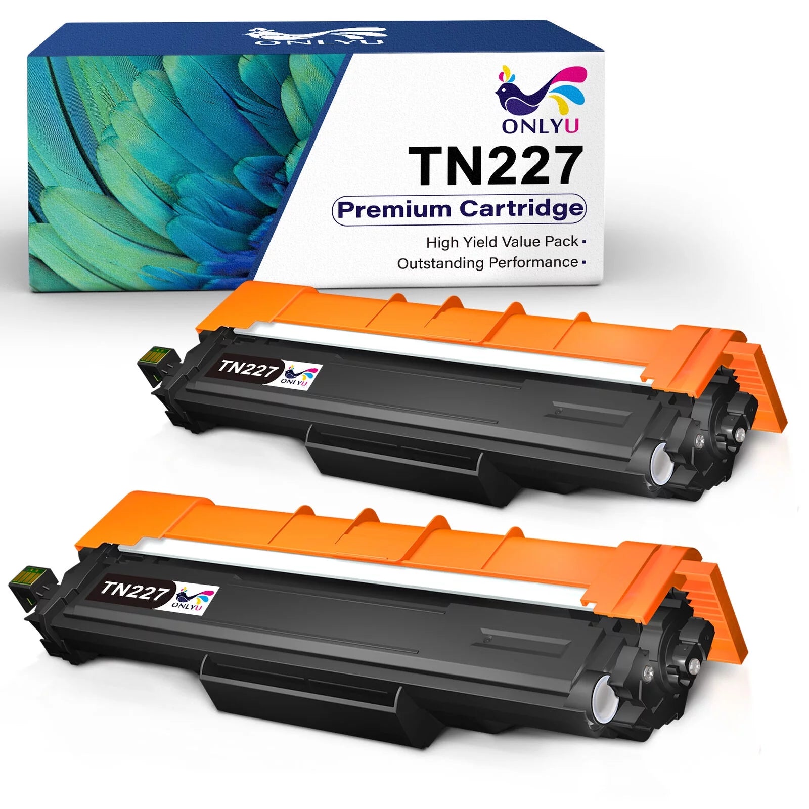 TN227 High Yield Toner Cartridges 2 black - Compatible Replacement for Brother TN227 TN223 TN-227 Work with HL-L3290CDW HL-L3210CW MFC-L3770CDW MFC-L3750CDW MFC-L3710CW Printer