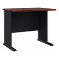 Bowery Hill 36 Transitional Engineered Wood Desk in Hansen Cherry/Gray