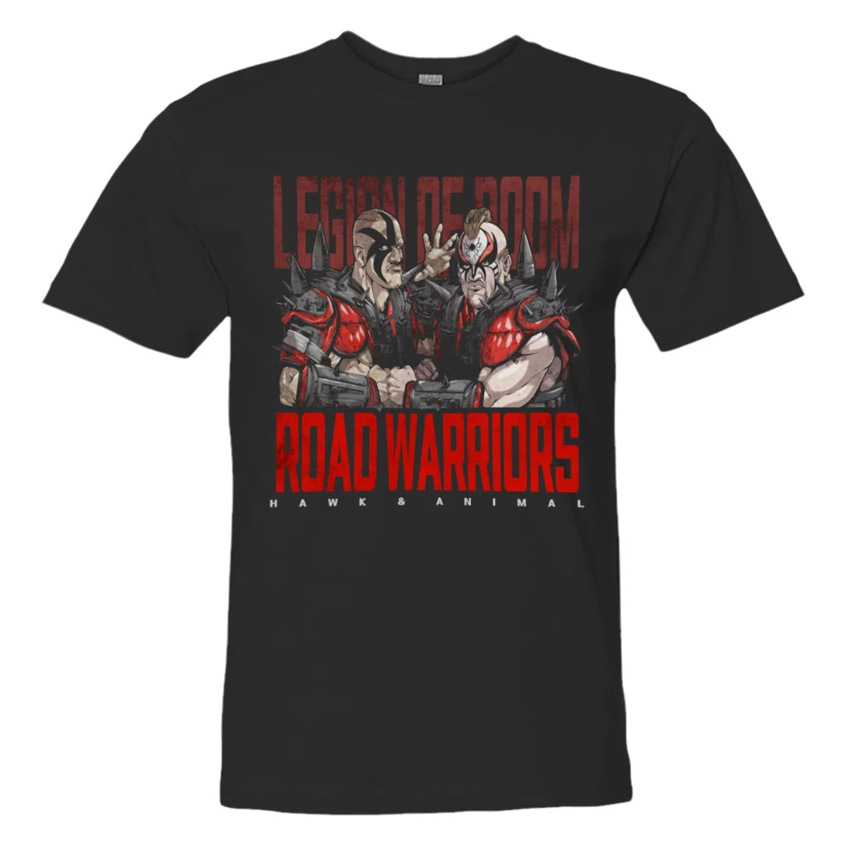 LICENSED Pro Wrestling Tees? Adult Mens Unisex Road Warriors Doomsday Device HQ Fashion Tee