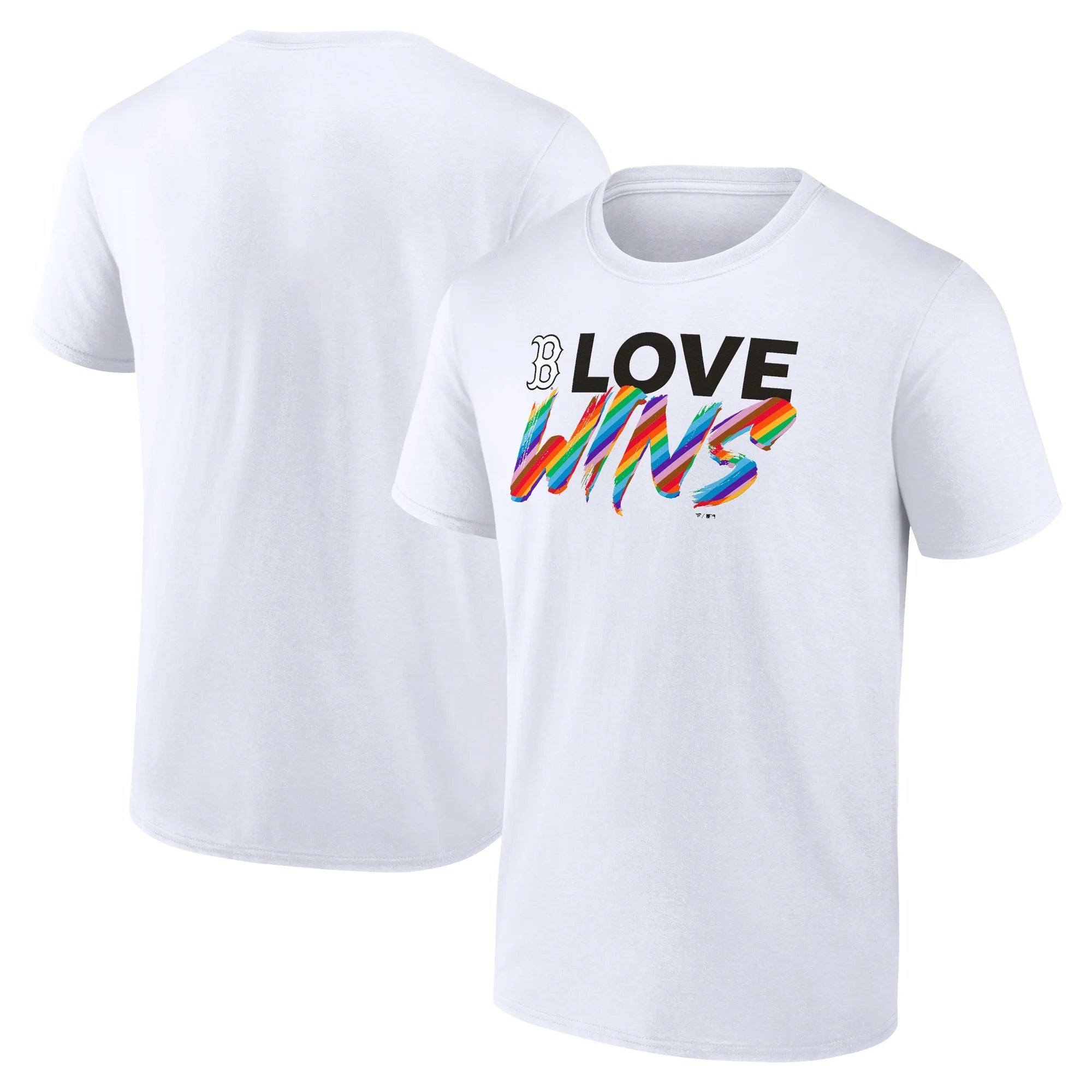 Men's Fanatics Branded White Boston Red Sox Love Wins T-Shirt