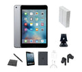 Restored Apple iPad Mini 2 A1489 (WiFi) 16GB Space Gray Bundle w/ Case, Box, Bluetooth Earbuds, Tempered Glass, Stylus, Stand, Charger (Refurbished)