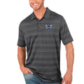 Men's Antigua Gray Charlotte Hornets Compass Polo