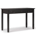 WyndenHall  Norfolk Solid Wood Transitional Writing Office Desk Hickory Brown Distressed, Stained