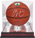 Jayson Tatum Boston Celtics Autographed Wilson Team Logo Basketball with Mahogany Team Logo Display Case - Fanatics Authentic Certified