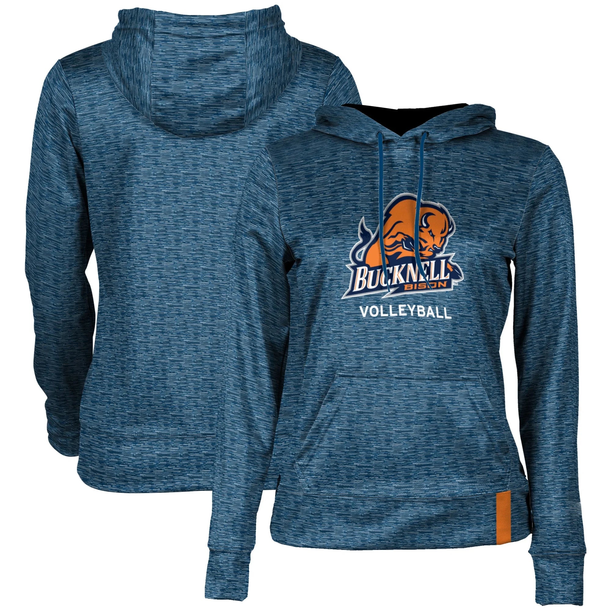 Women's Blue Bucknell Bison Volleyball Pullover Hoodie