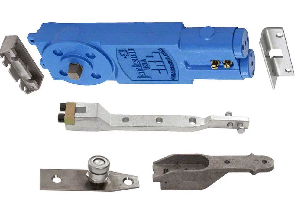 Jackson 21101AP18 Adjustable Spring Power 105 Hold Open Overhead Concealed Closer with AP Hardware Package for 7/8 Top Rail