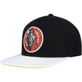 Men's Mitchell & Ness  Black/White Boston Celtics Hardwood Classics-Wear Away Visor-Snapback Hat - OSFA