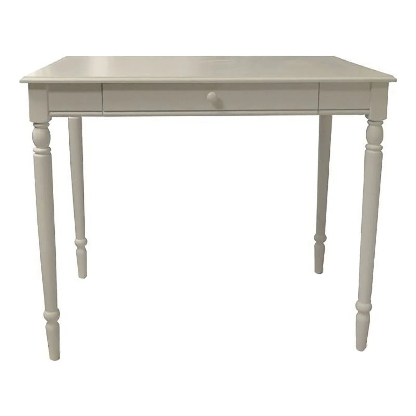 Scranton & Co Traditional Wood Home Office Desk with Drawer in White