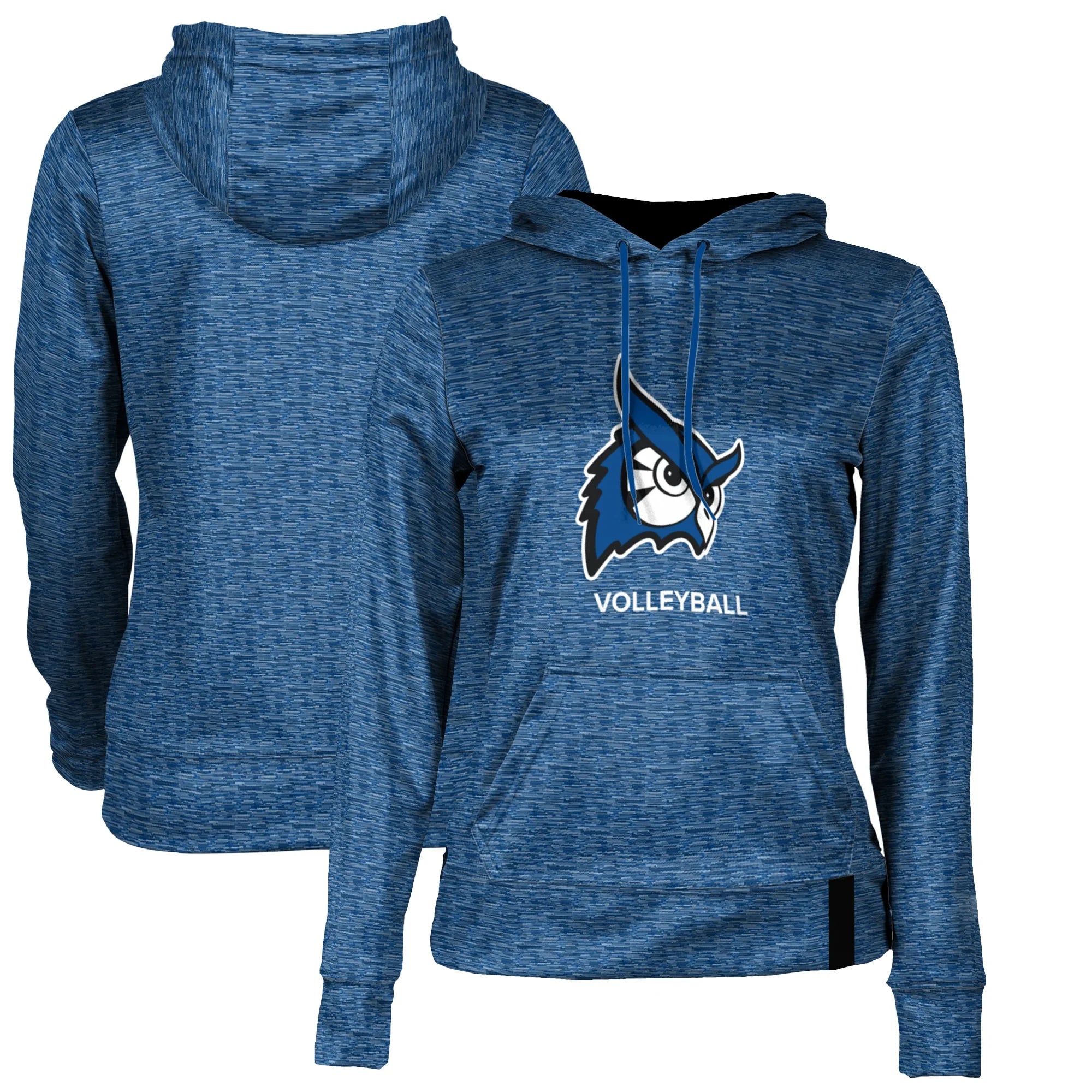 Women's Blue Westfield State Owls Volleyball Pullover Hoodie