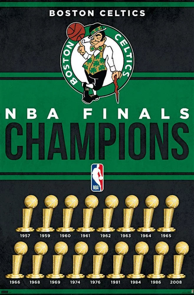 NBA Boston Celtics - Champions 23 Wall Poster, 22.375 x 34