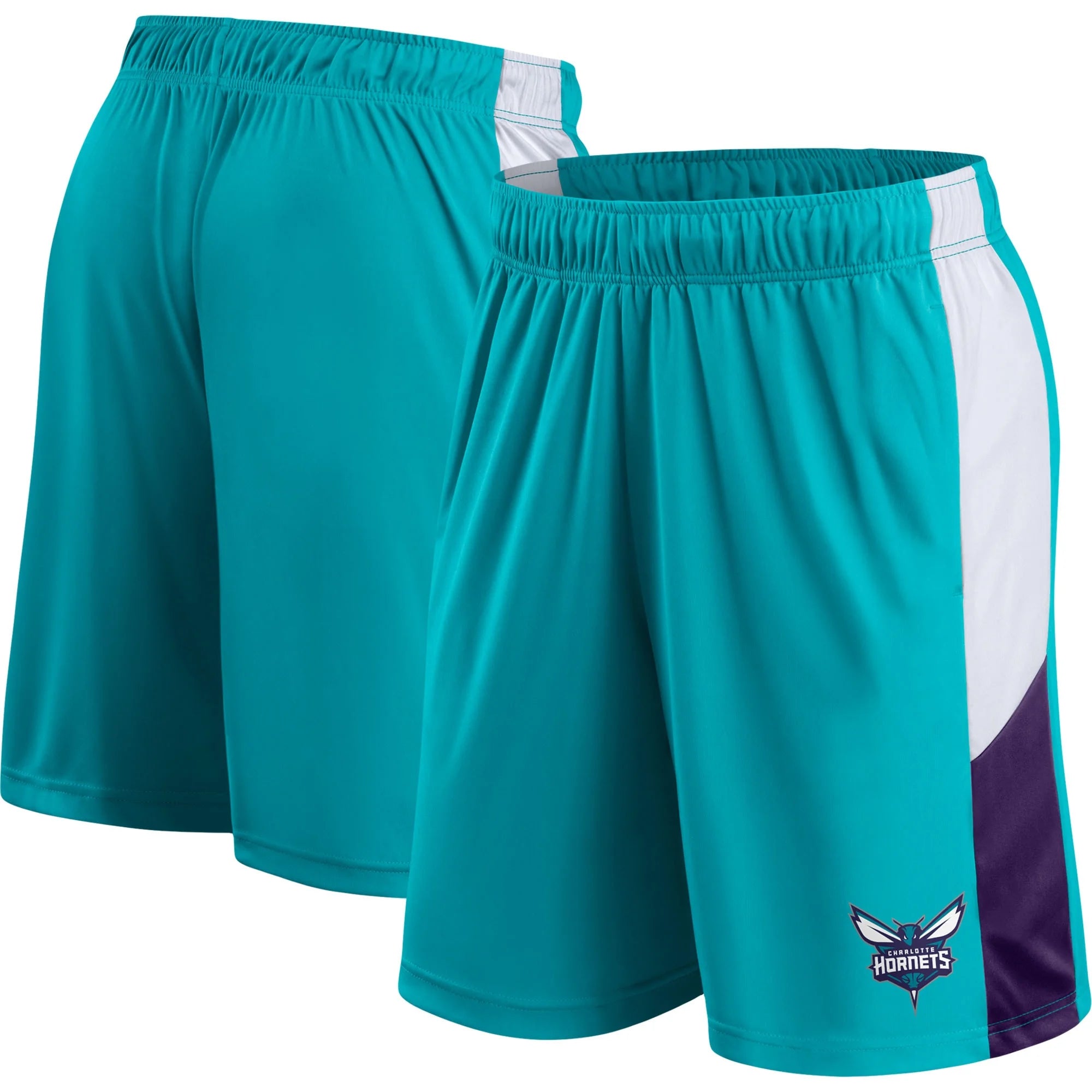 Men's Fanatics Branded Teal Charlotte Hornets Champion Rush Colorblock Performance Shorts