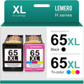 LEMERO 65XL Replacement for HP Ink 65 XL 65XL Ink Cartridges Black Color Combo Pack for HP Deskjet 3755, Envy 5055