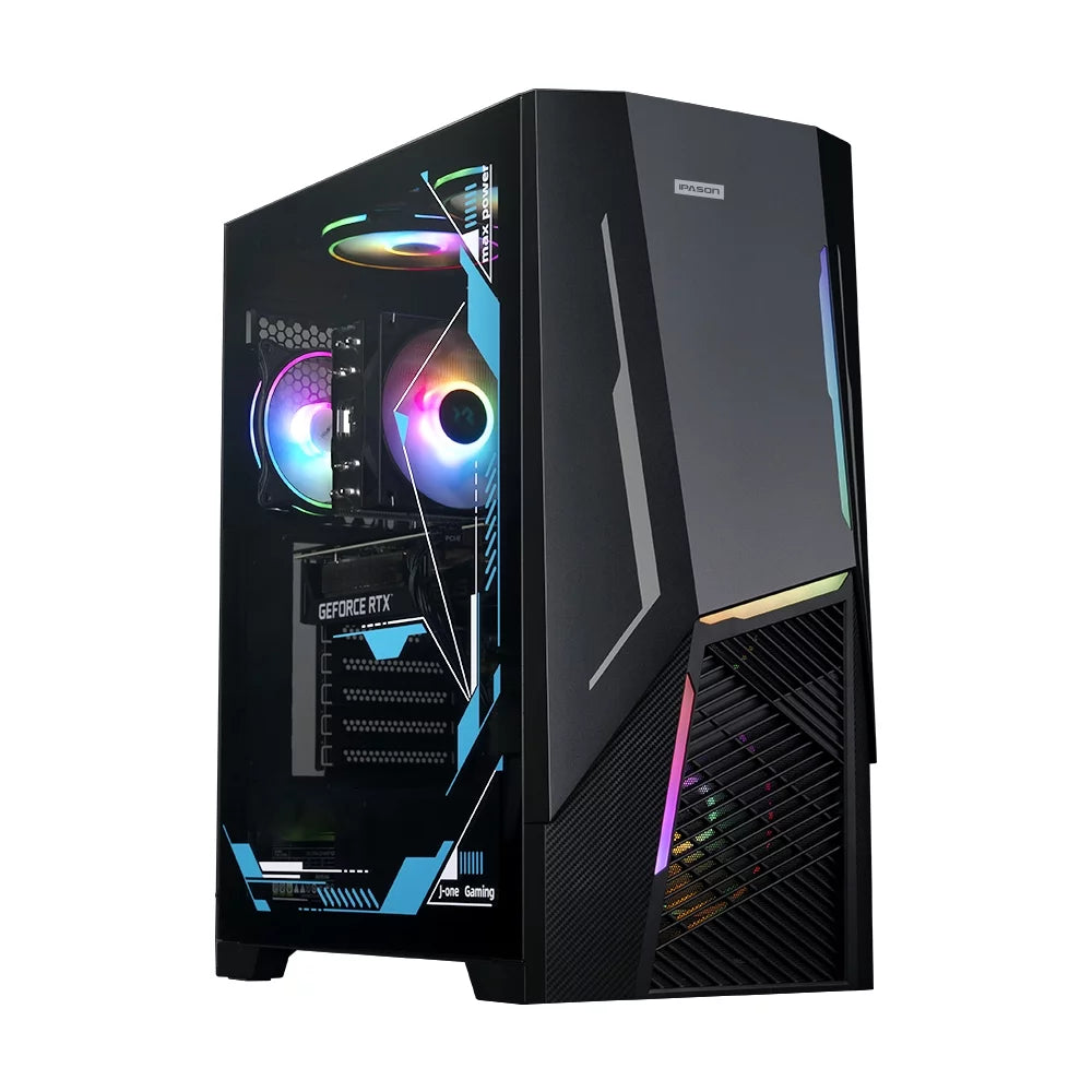 IPASON Gaming Desktop PC, AMD Ryzen 7 5700X 3.4GHz, GeForce RTX 4060Ti Graphics, 32GB DDR4, 1TB SSD, Wifi, Windows 11 Home