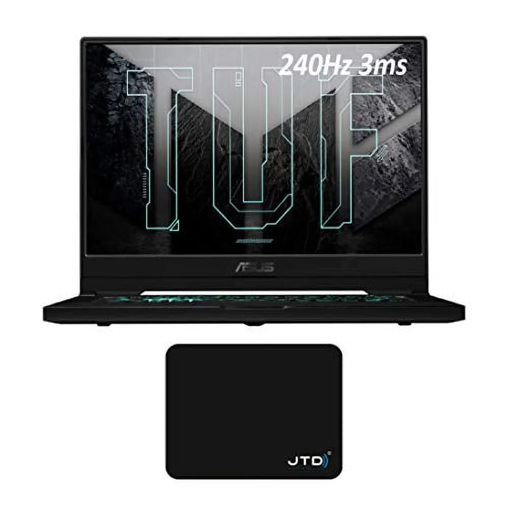 JTD TUF FX516 15.6 inch FHD 240Hz Gaming Laptop, 11th Generation Core i7-11370H, GeForce RTX 3070 (24GB Memory RAM - 1TB M.2 PCIe SSD) VR Ready, Windows 10, Bundle