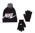 Nike Kids Boy's Swoosh Pom Beanie Gloves Set (Little Kids/Big Kids)