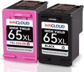 65XL Ink Cartridges for HP 65 ink cartridge for HP 65 black ink cartridge for HP ink 65 Fit DeskJet 3772 3755 2655 2600 Envy 5055 5052 5058 Printer (2 Pack)