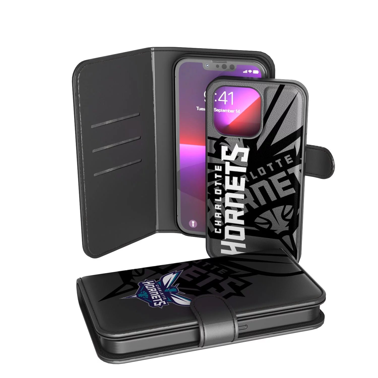 Charlotte Hornets iPhone Wallet Case