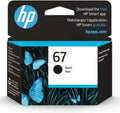 Original 67 Black Ink Cartridge (3YM56AN) for DeskJet 1255, 2700, 4100 ENVY 6000, 6400 Series