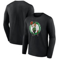 Men's Fanatics Branded Black Boston Celtics Primary Logo Long Sleeve T-Shirt