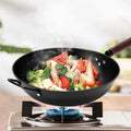 Stir Fry Pan Cooking Wok Omelet Pan Skillet for Omelets Fried Breadfish Cake 32cm Flat