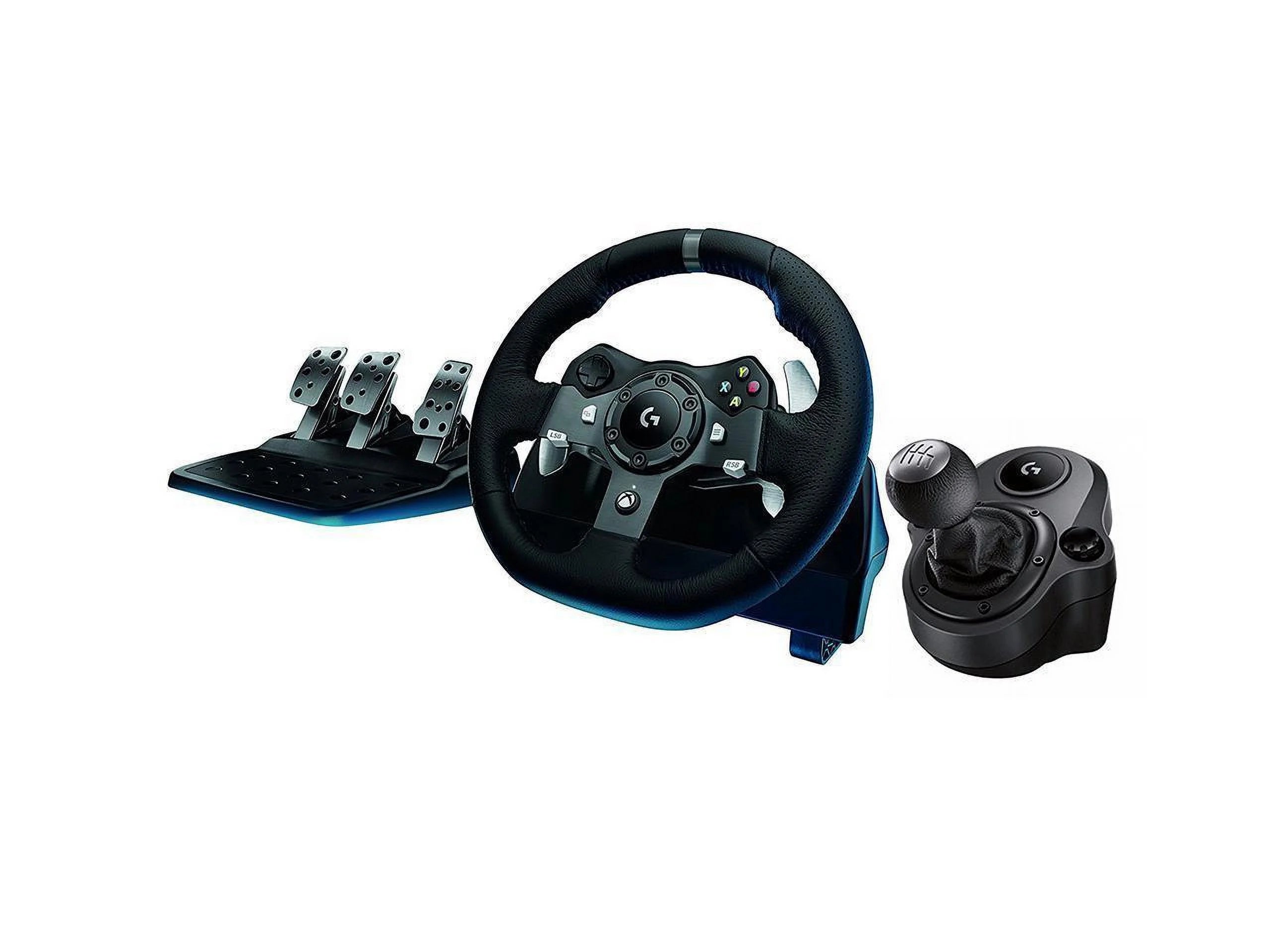 Restored G920 Driving Force Racing Wheel + Floor Pedals + G Driving Force Shifter Bundle - Xbox X|S/Xbox One/PC