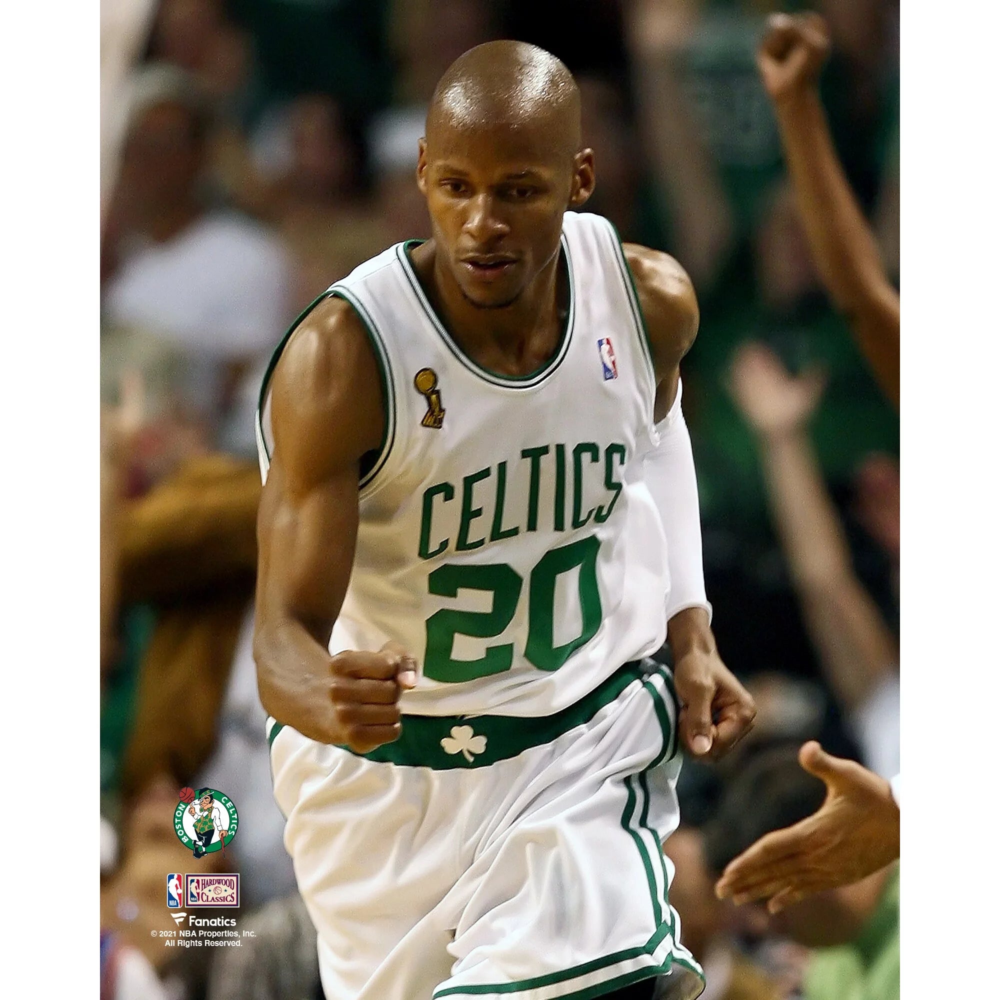 Ray Allen Boston Celtics Unsigned 2008 NBA Finals Game 6 Reaction Photograph