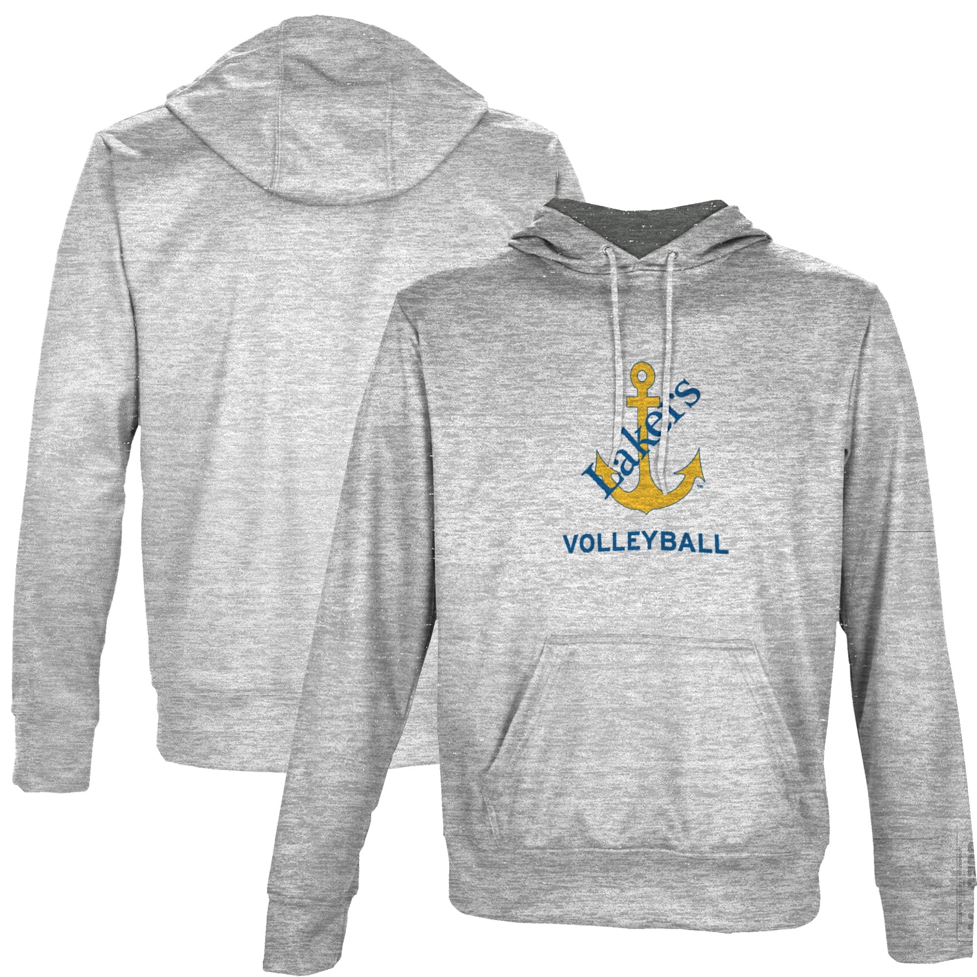 Men's ProSphere Gray Lake Superior State Lakers Volleyball Name Drop Pullover Hoodie