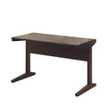 Well designed All Around Dark Brown Finish Desk.- Saltoro Sherpi