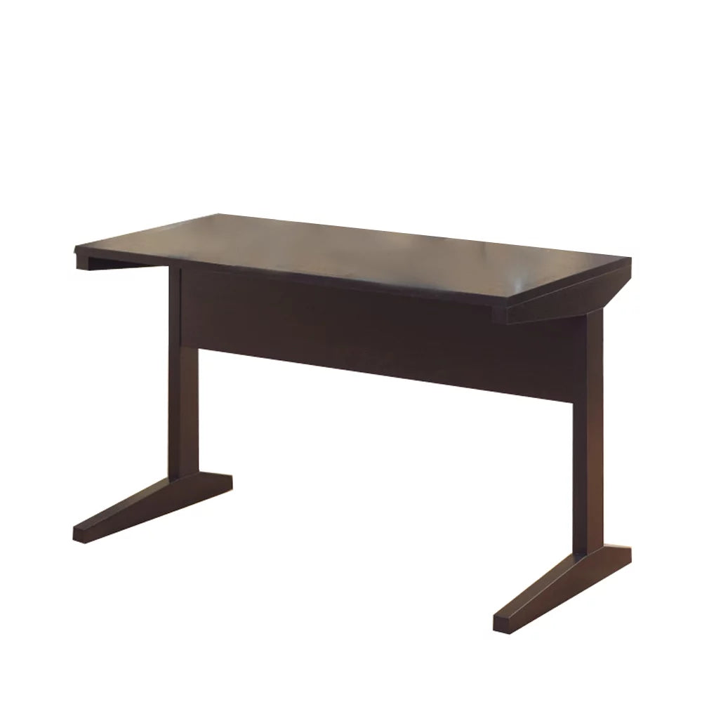 Well designed All Around Dark Brown Finish Desk.- Saltoro Sherpi