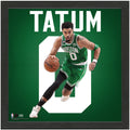 Highland Mint Jayson Tatum Boston Celtics NBA Player 13 x 13 Impact Jersey Framed Print