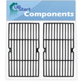 2-Pack BBQ Grill Cooking Grates Replacement Parts for Broil King 5848-7 - Compatible Barbeque Cast Iron Grid 16 3/4