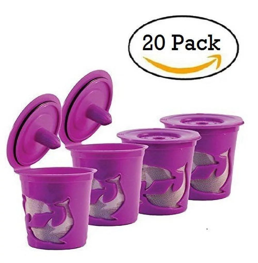 Reusable Keurig Coffee Filter, Refillable K Cup Pod - 20 Capsules