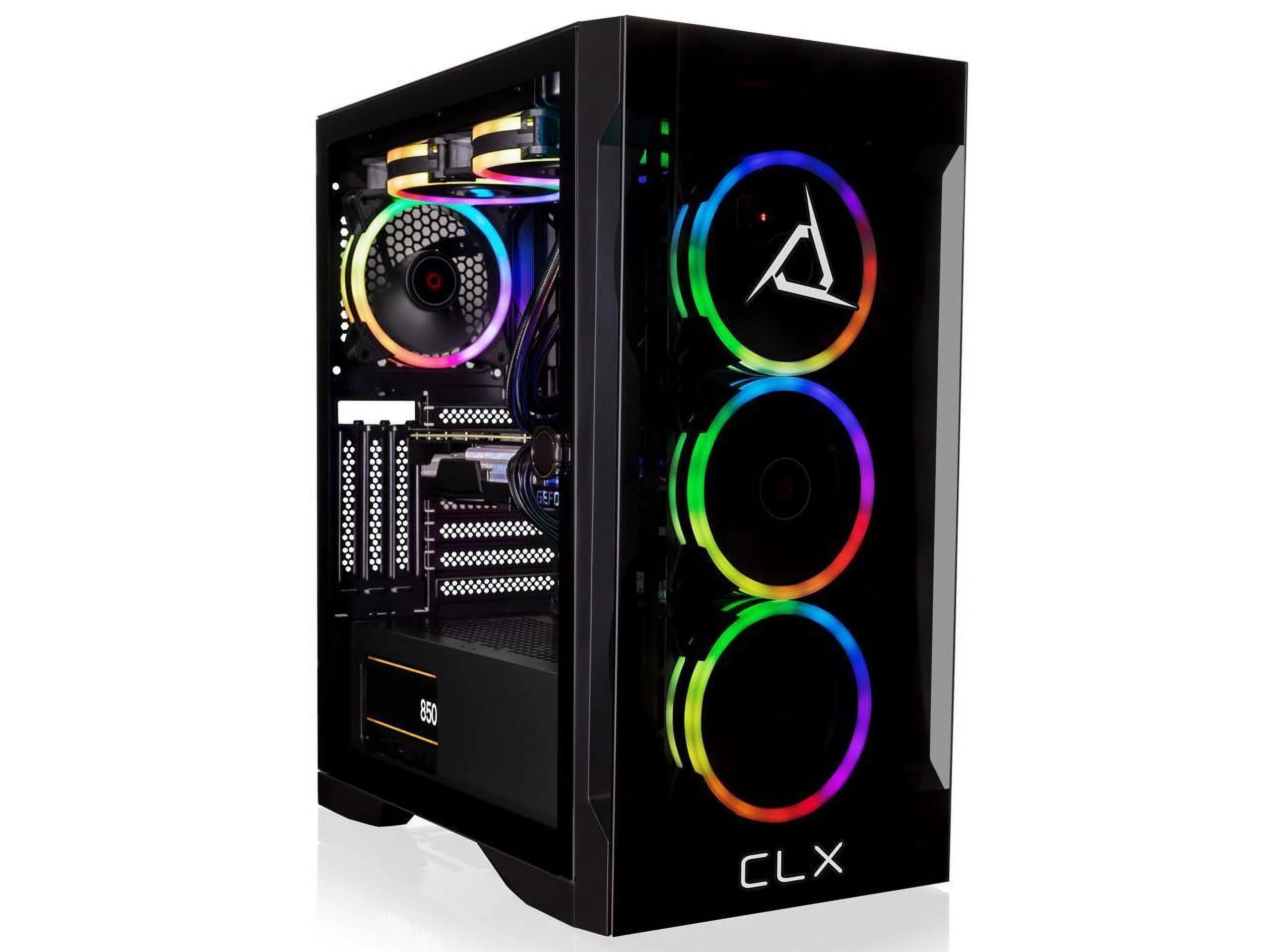 CLX SET VR-Ready Gaming Desktop - Liquid Cooled AMD Ryzen 9 7900X 4.7GHz 12-Core Processor, 32GB DDR5 Memory, GeForce RTX 4070 Ti 12GB GDDR6X Graphics, 1TB SSD, 4TB HDD, WiFi, Windows 11 Home 64-bit