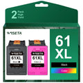 61XL Ink Cartridge Replacement for HP 61XL 61 XL works with Envy 4500 4501 5530 Deskjet 1510 2540 2541 2542 3510 3050A Officejet 4630 4635 (1 Black£¬1 Tri-color)