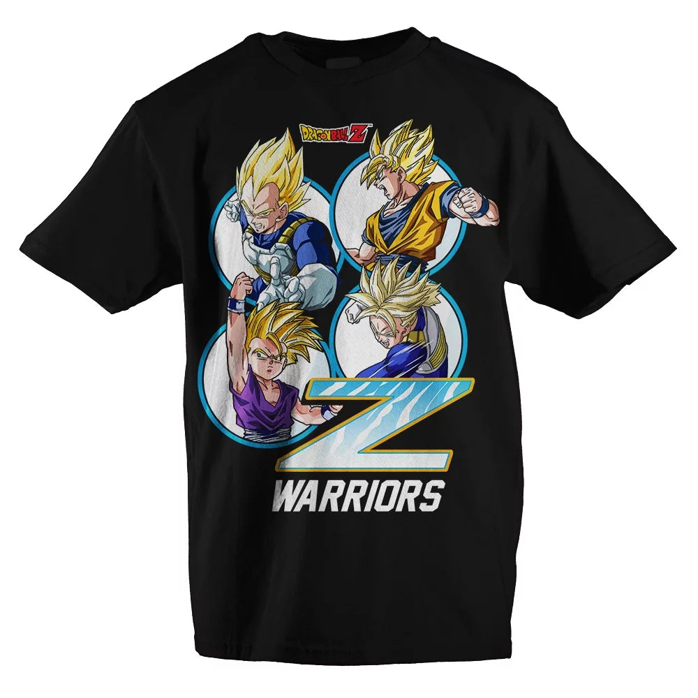 Dragon Ball Z Boys Shirt Boys Black Z Warriors Dragon Ball Z Clothing-XX-Large