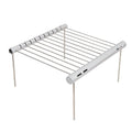 YUHAOTIN Small Grill for Grill Portable Outdoor Picnics Grill Camping Barbeque Folding Cooking Camping and Hiking Outdoor Baking Tray Holder Korean Bbq Grill Indoor Roasting Rack