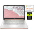 HP Newest 14 Laptop, Slim Thin Light Laptop Computer for Students and Business, Intel Quad-Core N4120, 1 Year Office 365, Webcam, HDMI, WiFi, Win 11, 16GB RAM, 192GB Storage(64GB eMMC+128GB Micro SD)