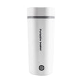 Portable Electric Kettle for Boiling 350ML Travel Beaker Tea Kettle Hot Boiler Stainless Steel Automatic Shut Off for Making Tea Coffee Milk